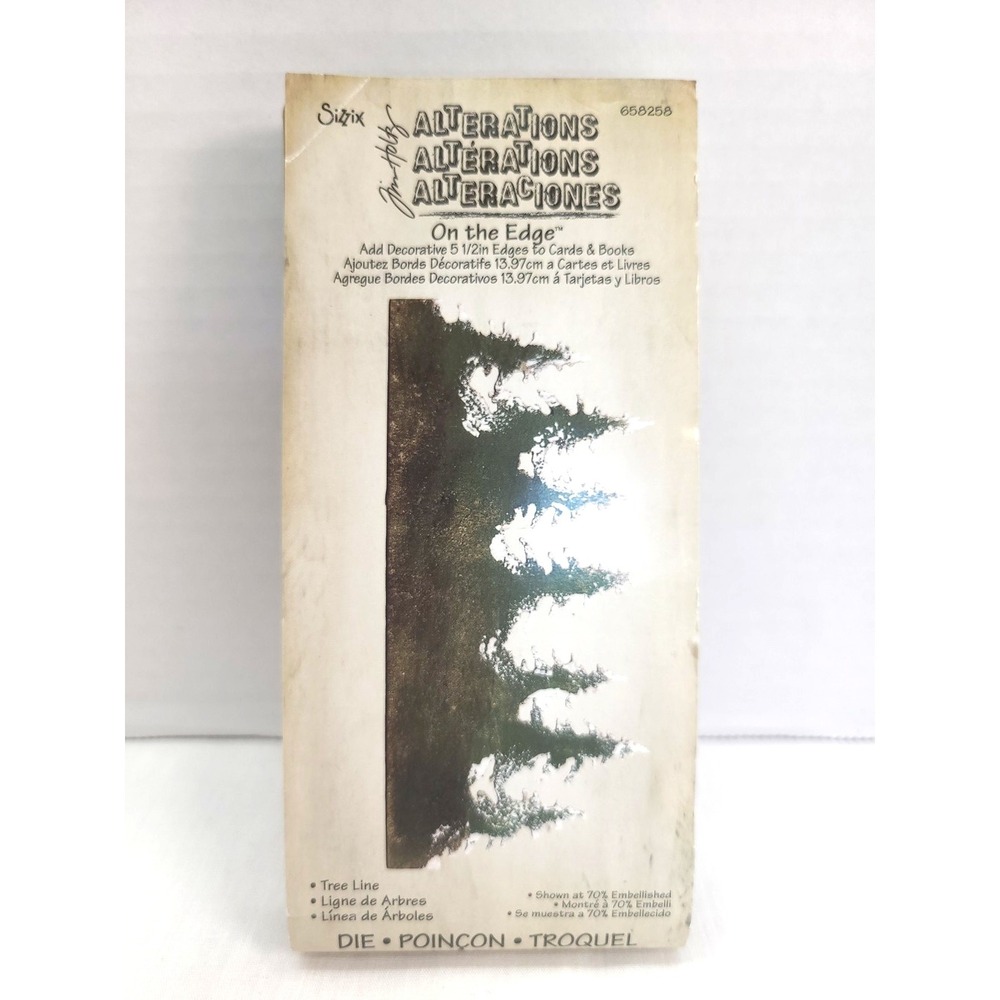 Sizzix‎ Tim Holtz Alterations On the Edge Die Tree Line 658258